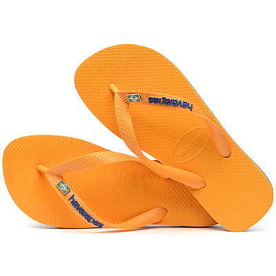 chanclas naranja mandarina