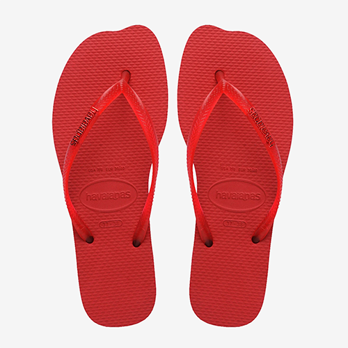 Tongs Havaianas Slim Split rouges